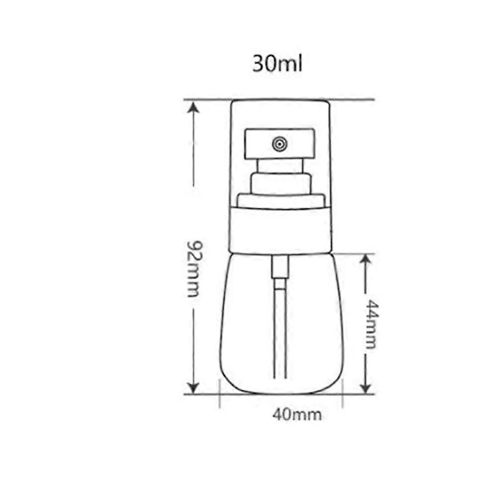 Small Spray Bottle U-Shape Sunscreen Bottle for Make Up and Skin Care Assorted Color Leakproof Travel Use 3Pcs