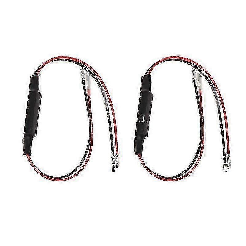 Cement Load Resistors for Motorcycle LED Turn Signal Indicator Lights - 12V 10W 10 Ohm Pair for Enhanced Lighting Compatibility
