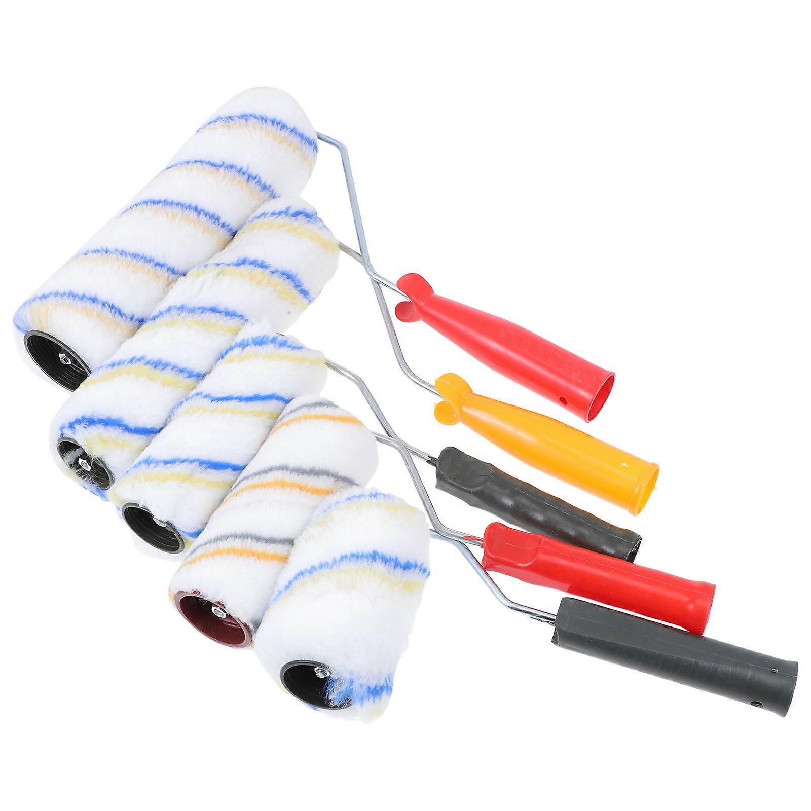 Small Paint Roller Kit Portable For Professional Use Art Craft Printing 5Pcs