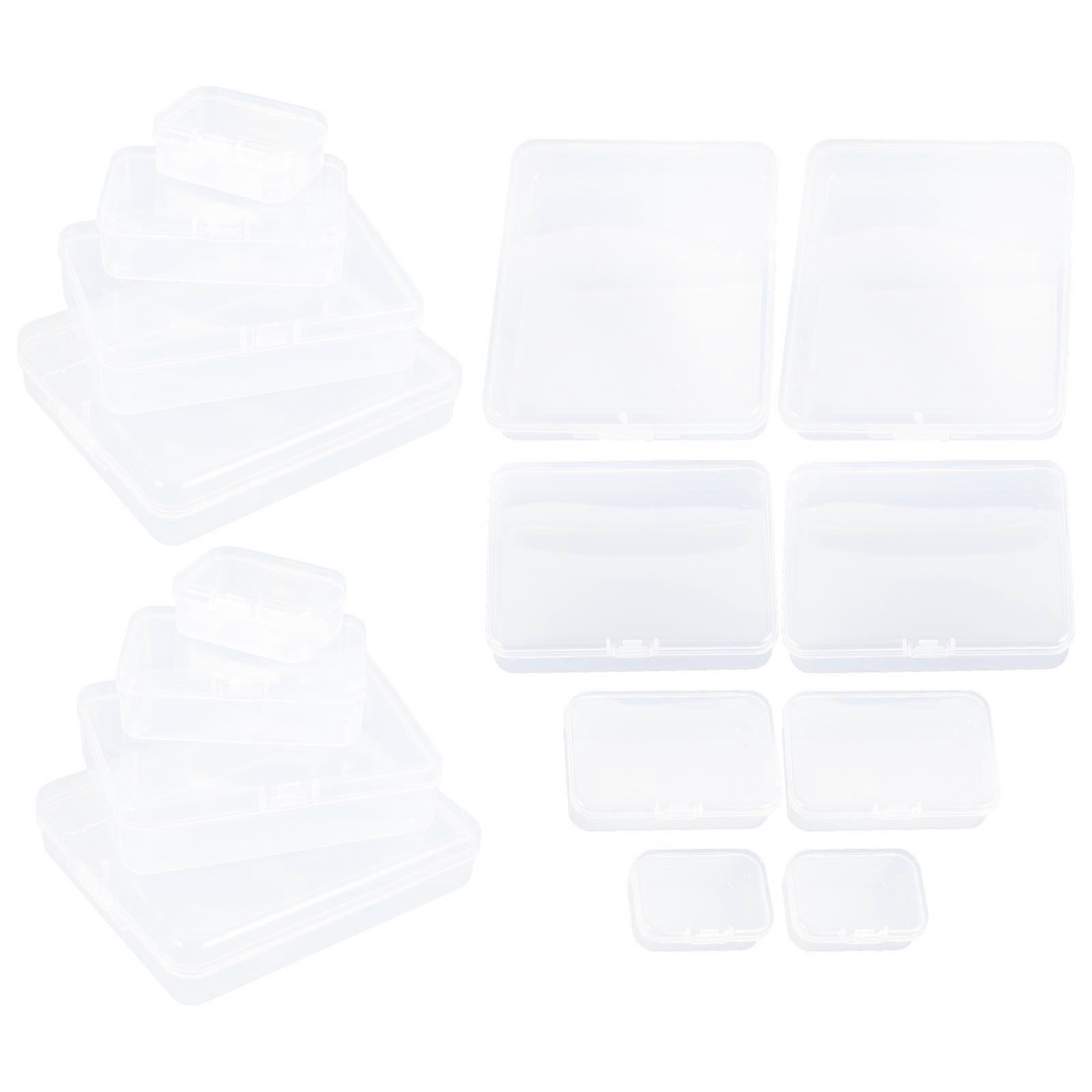 72 Pcs Rectangular Clear Plastic Storage Box Perfect For Organizing Cosmetics Jewelry And Sundries In Various Spaces