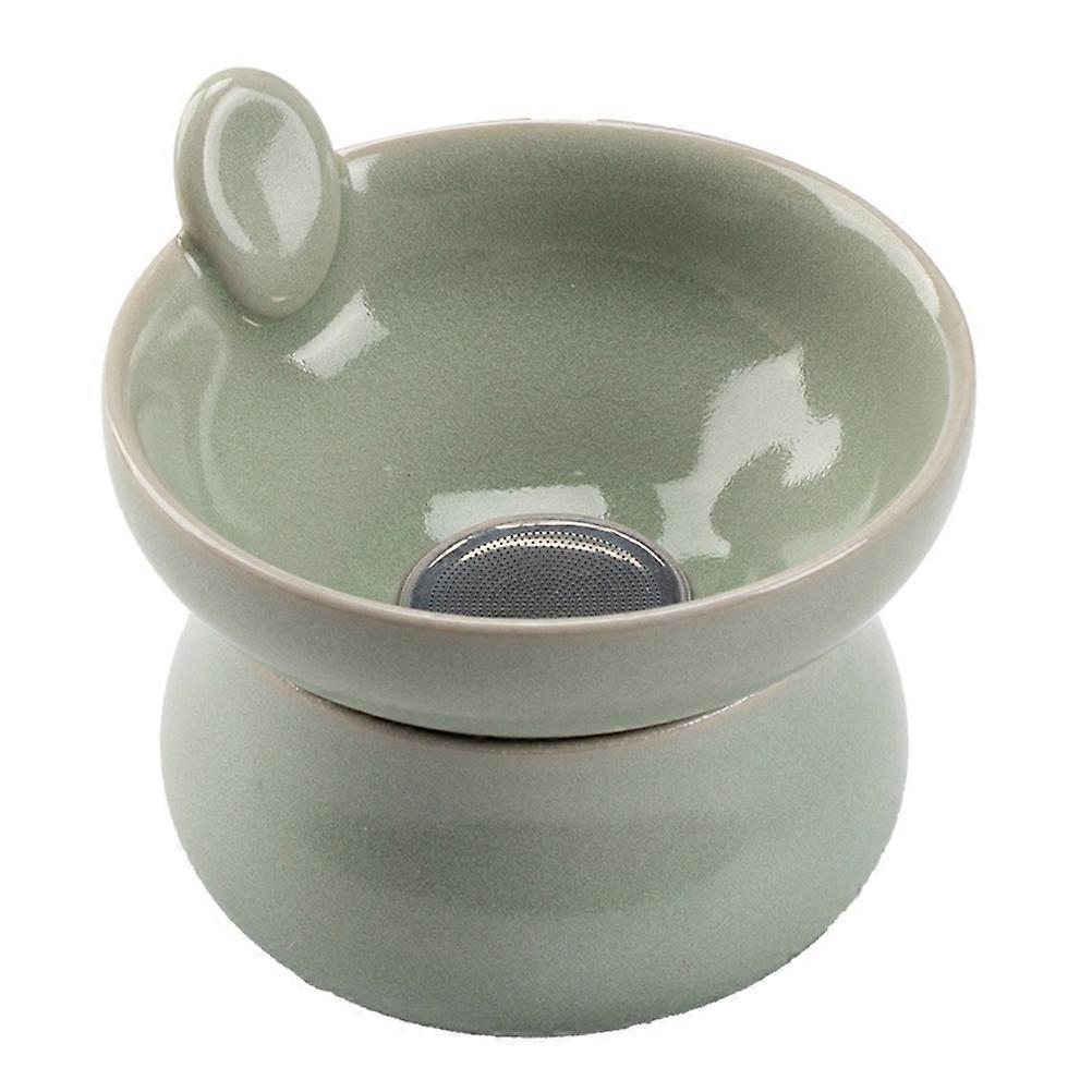 Green Ceramic Tea Infuser for Tea Residue Filtering 2Sets Design