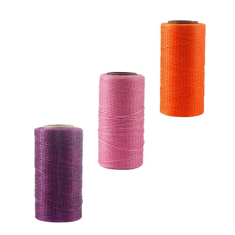 Stitching Thread Waxed Line for Sewing 3Pcs Assorted Color
