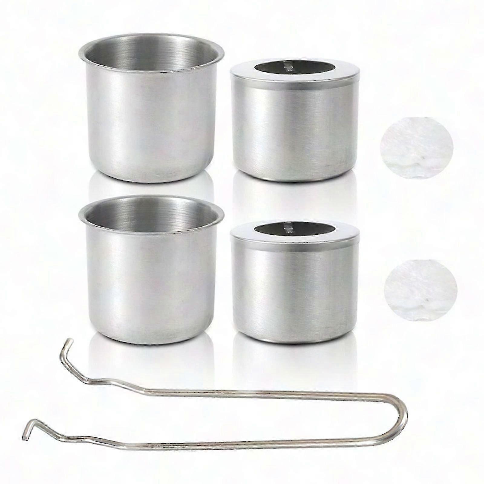 Conjunto de queimadores de bioetanol de aço inoxidável com potes de chama e acessórios para pátio externo, deck e quintal
