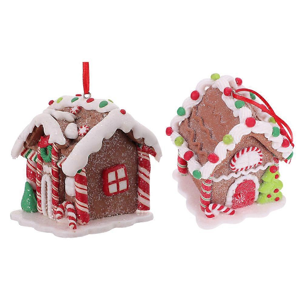 Christmas Hanging House Ornaments 10 Pcs Multi Color Suitable For Christmas Tree Decoration Bringing Festive Cheer