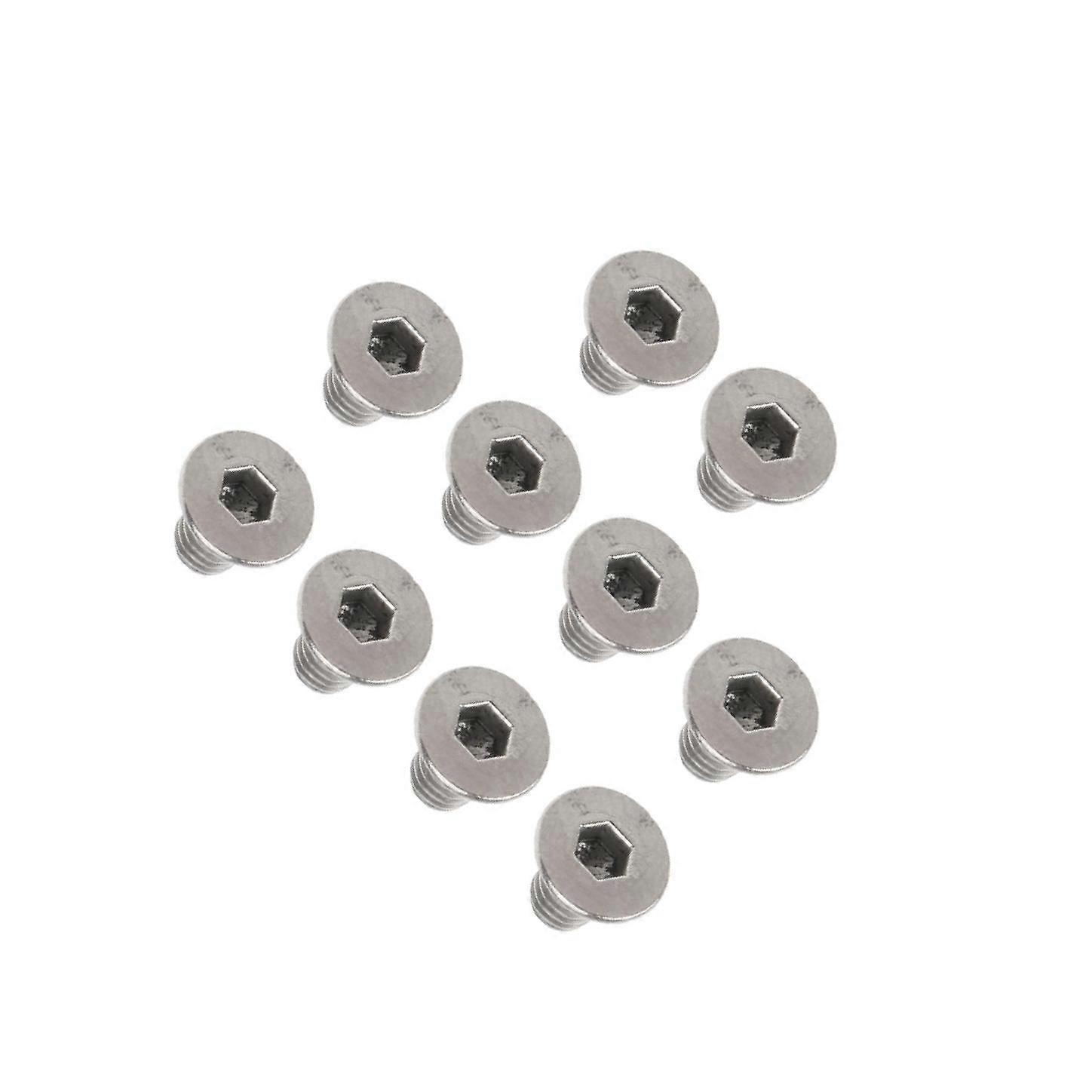 10 Pieces Titanium Alloy Button Head Socket Screws Hexagon Bolts M3 x 10mm