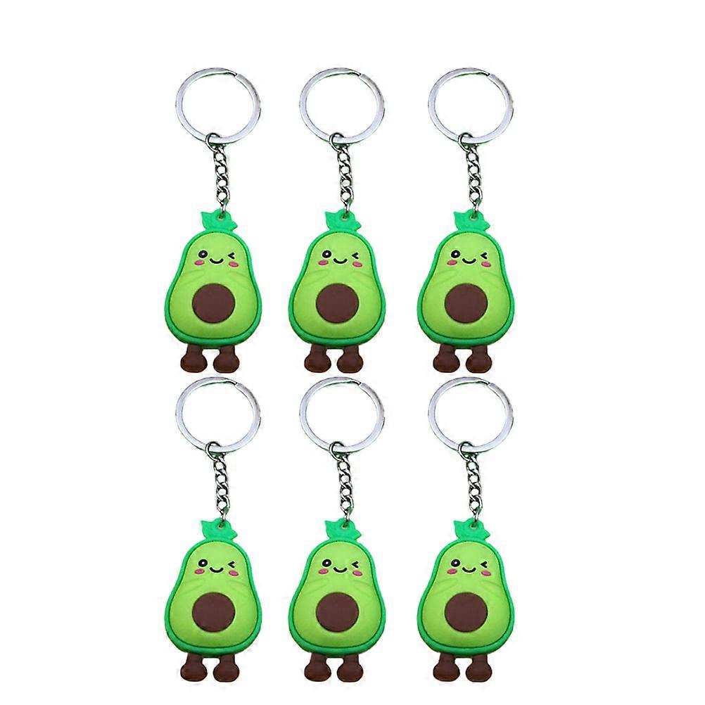 Bag Decoration Avocado Key Ring for Decorations 12Pcs Light Green