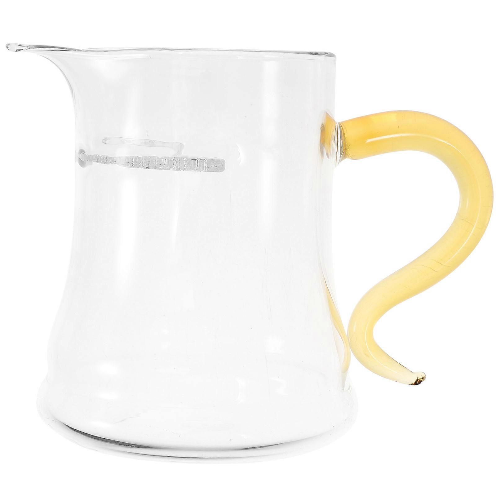 Heat Resistant Tea Pitcher Transparent Glass Cup 2Pcs Pack