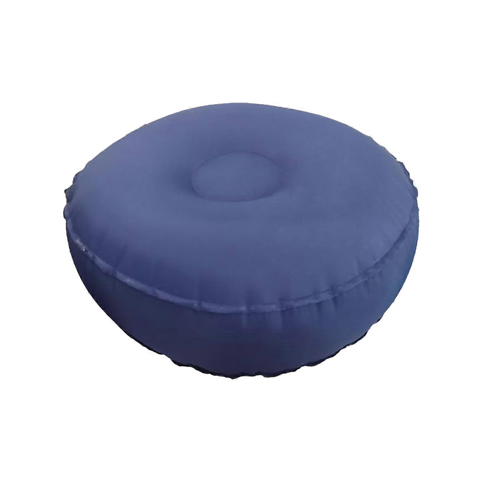 Yoga Cushion Inflatable Floor Pillow For Balance And Meditation, NonSlip Seat Cushion, Indoor Outdoor Use, Dark Blue