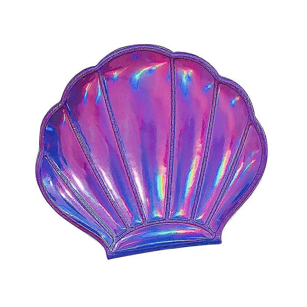 Makeup Mirror Folding Double Sides Shell Shape Mirror for 2Pcs Portable Use