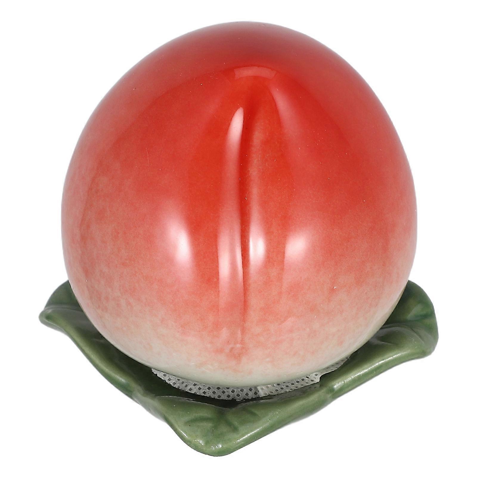 Ceramic Storage Container Tea Canister for Loose Tea 2Pcs Peach Form