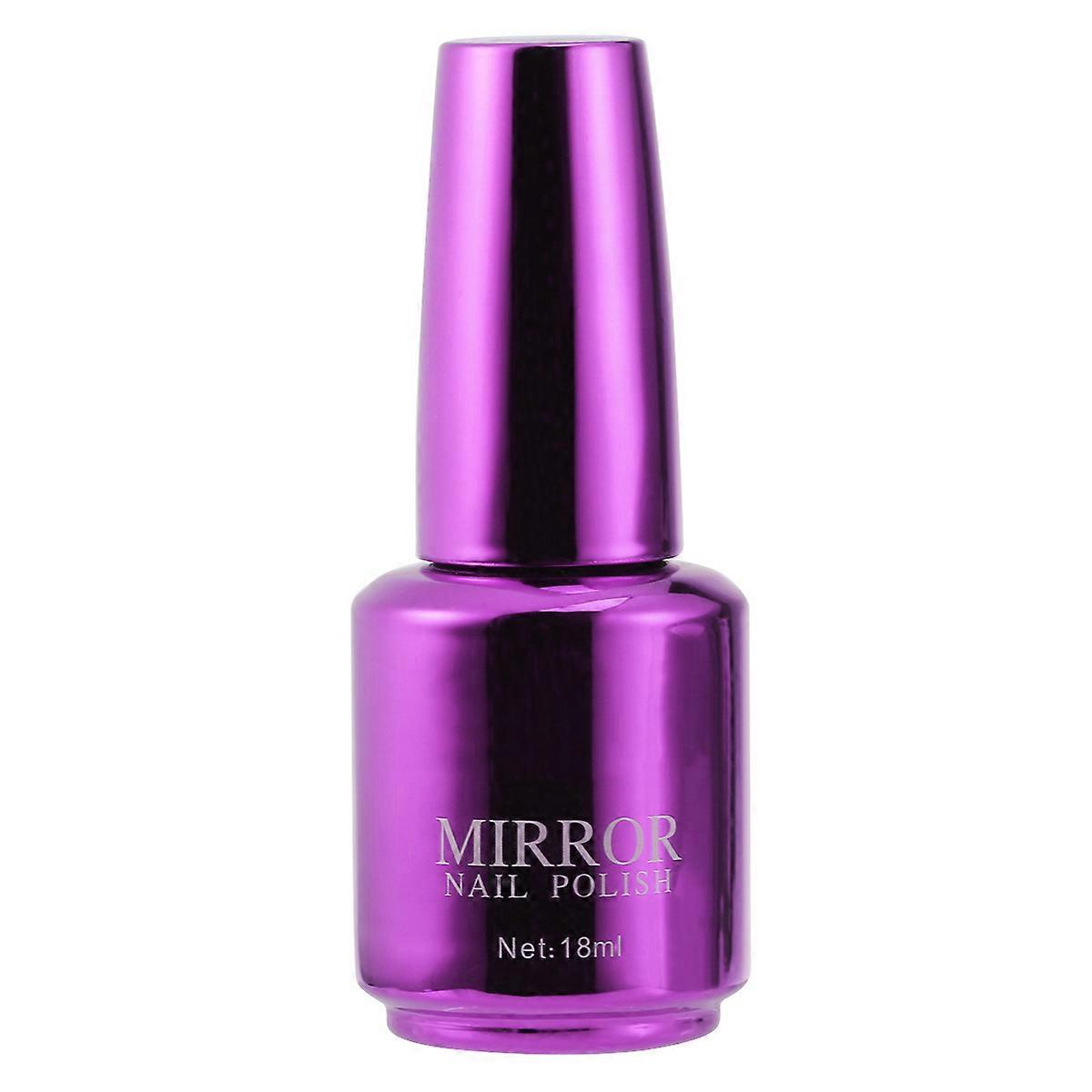 Shiny Mirror Nail Varnish Nail Accessory For Girls Design Violet Color 1Set
