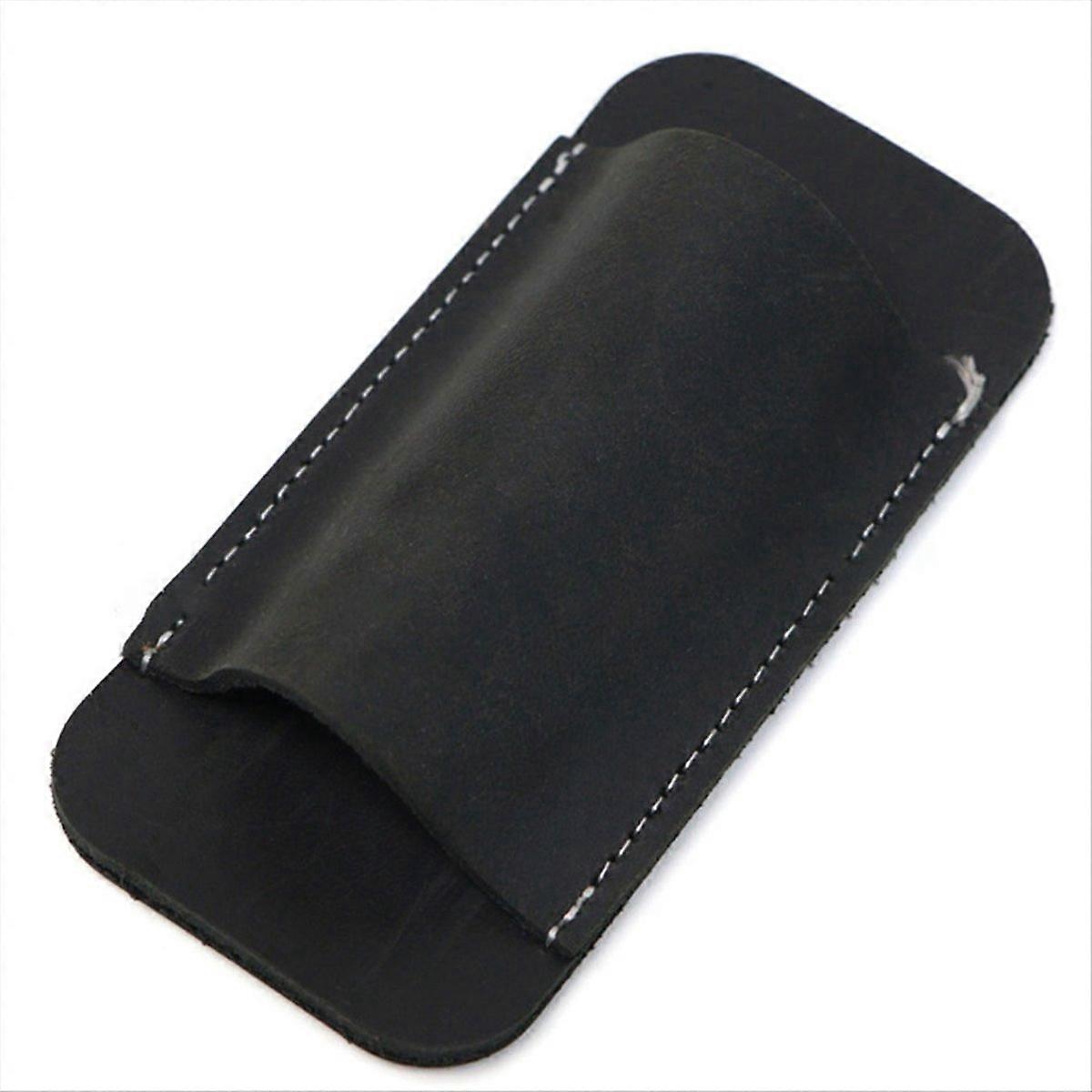 Retro Gürtel trägt Leder Messer Scheide Horizontal, Leder Tasche Messer Scheide für Gürtel Schwarz