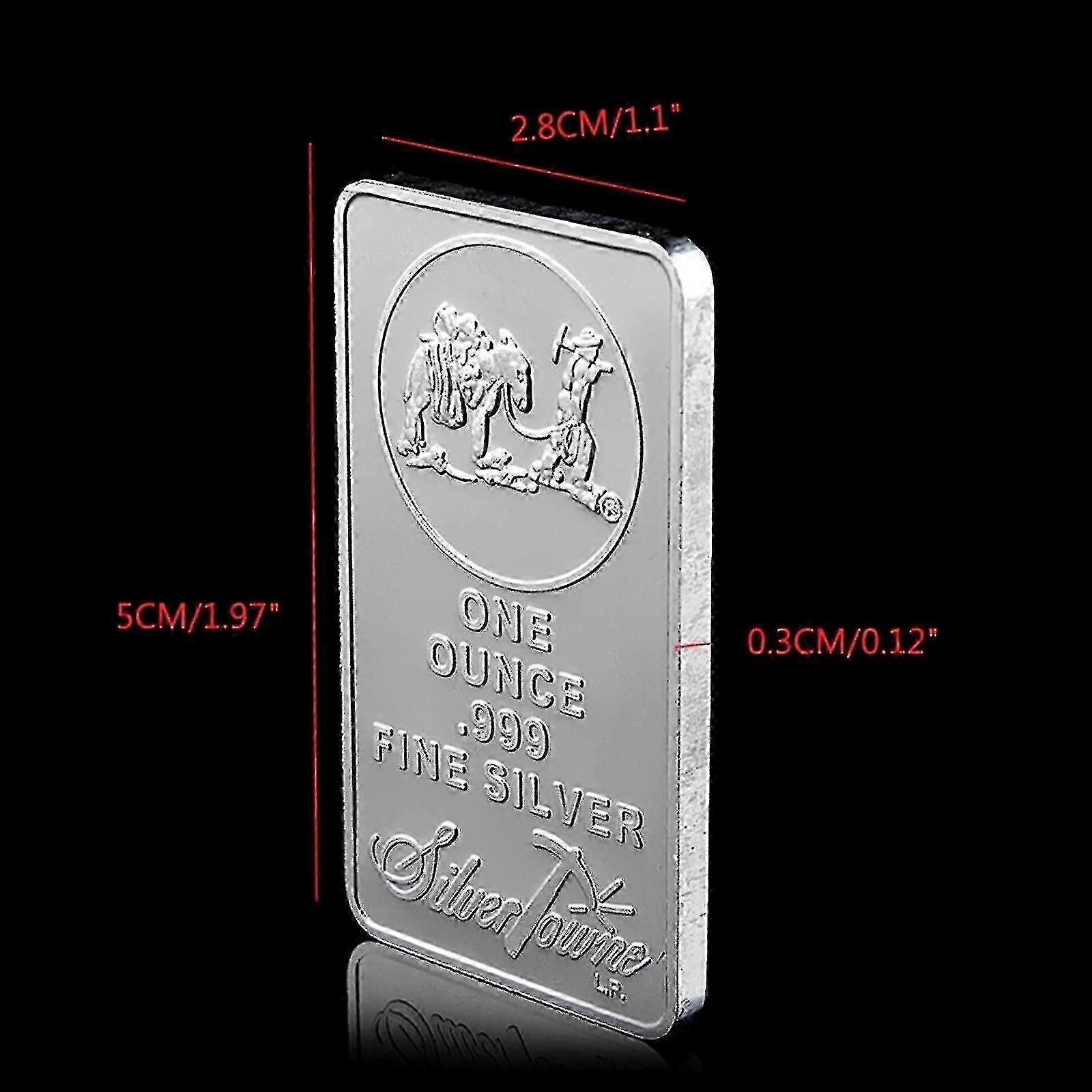 المنقب 1oz 999 قيمة غرامة الفضة سبائك بار الاتحاد عملة معدنية ممتازة