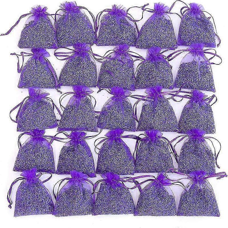 25 Paket Lavanta Torbaları-Lavanta Poşetleri,Doğal Kuru Çiçekler Lavanta