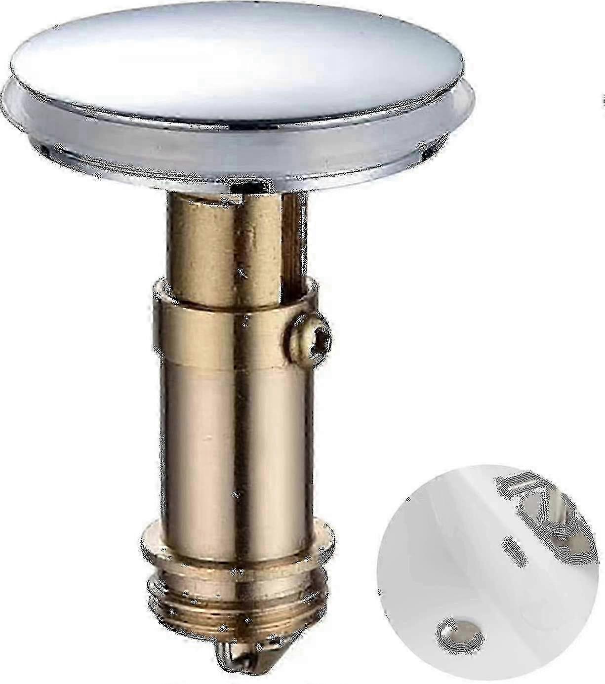 2pcs bathroom push pop-up click clack plug stopper, 38mm sink drain plug pop-up stopper-.