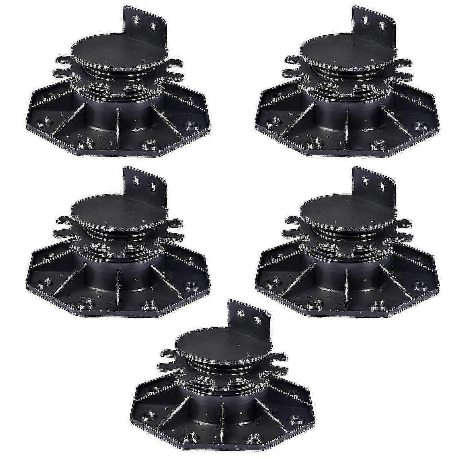 Set Of 5 Decking - Height Adjustable From 30 To 60 Mm - Plastic - For Decking Boards, Substructures And Decking Panels 2025