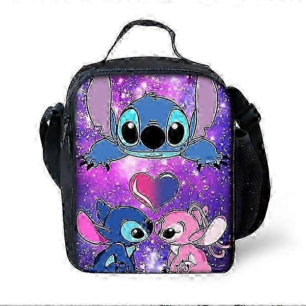 25-26 Kid Lilo And Stitch Lunch Bag School Office Lunch Box Picnic Pack
