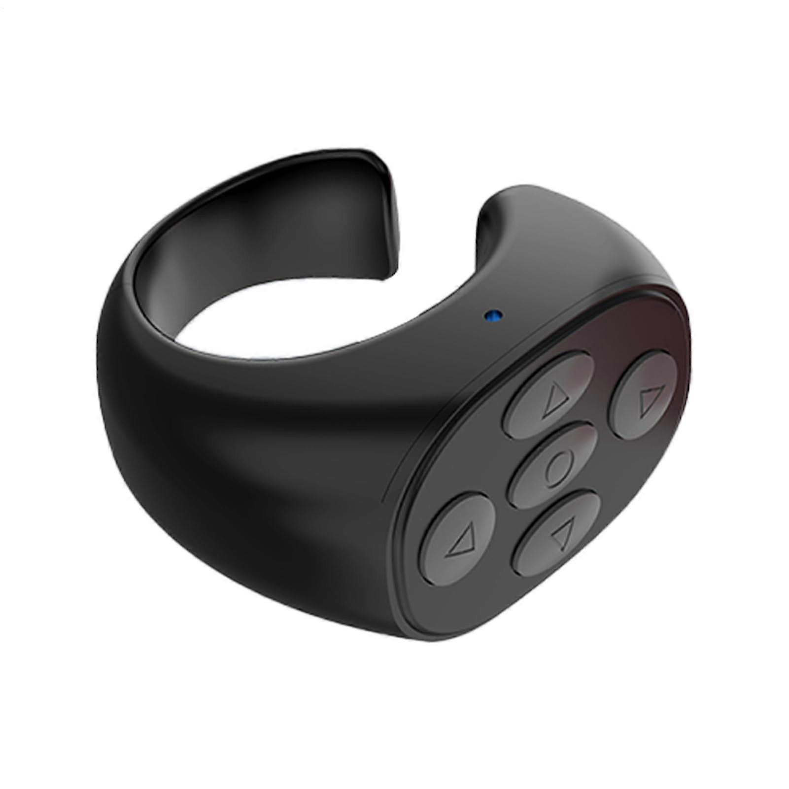 Wireless Camera Remote Portable Button Clicker For IOS Smartphones Black Compact