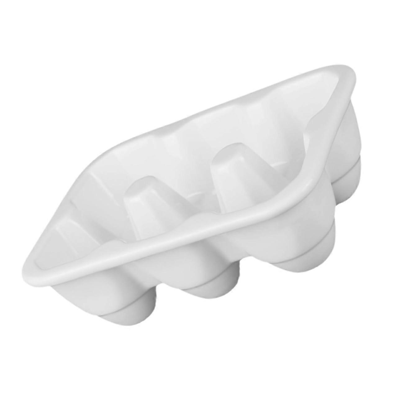 6grids Ceramic Egg Tray Refrigerator Organizer Shockproof Egg Storage Container Home Use