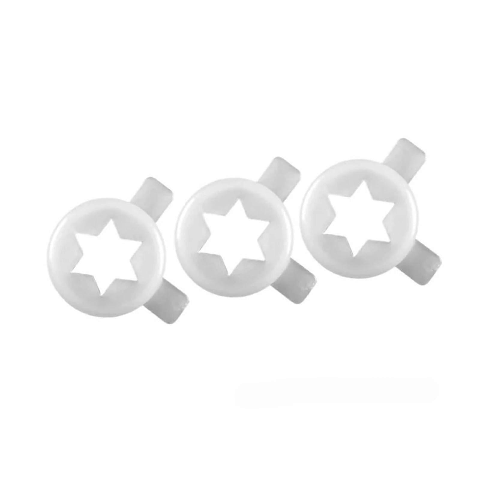 Hexagram Star Shaped Moulding Lids Spare Parts For Ice Cream Machine Front Panel Modeling Cap Set 6Pcs