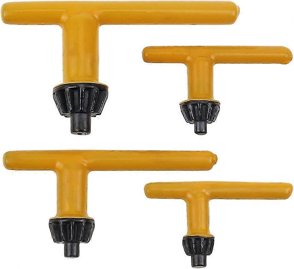 Set Of 4 Universal Chuck Keys T Shape Steel Drill Keys 4 Sizes 6mm 10mm 13mm 16mm Compatible With Electri