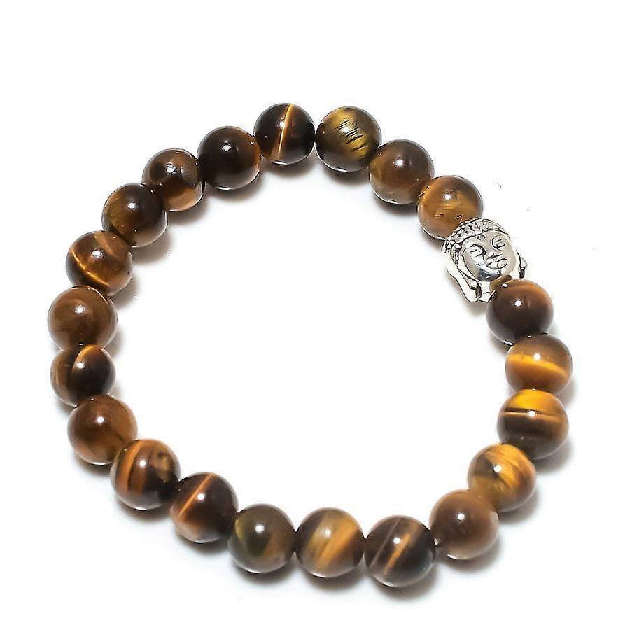 Natural Tiger Eye Gemstone Handmade Cuff Adjustable