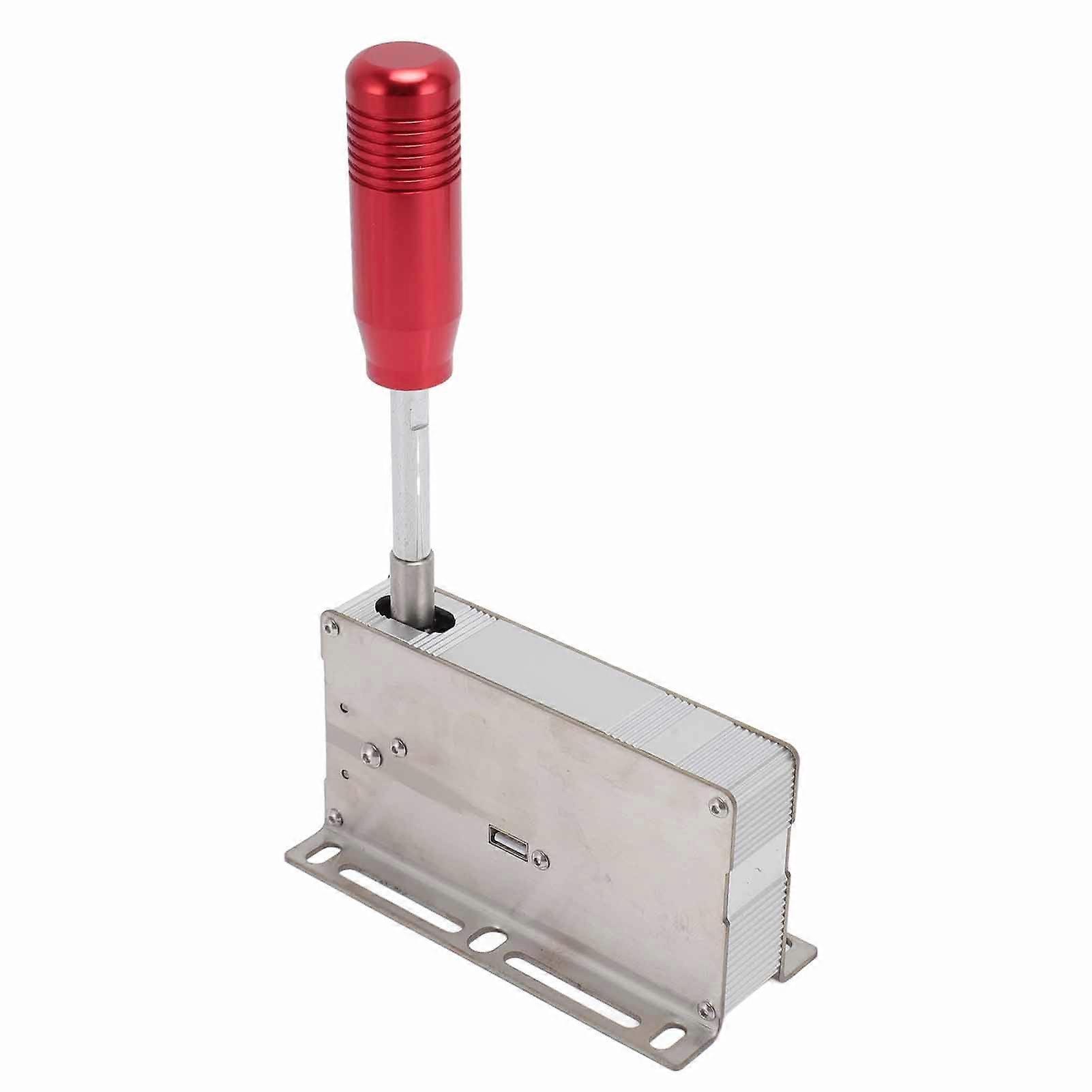 USB Sequential Shifter PC Sim Racing Game Shifter for Windows 11 10 7 XP for Logitech G25 G27 for PXN for Thrustmaster T500 Red 