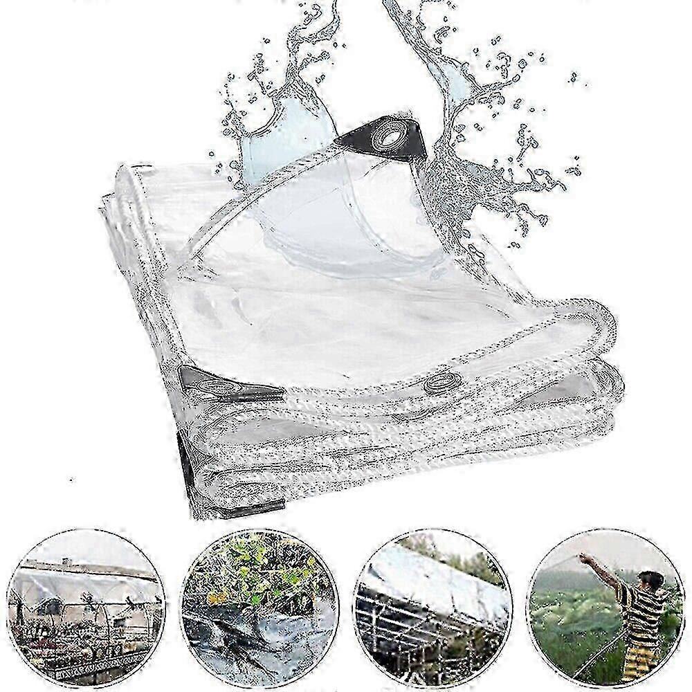 vedenpitävä läpinäkyvä PVC-pressu raskas terassikansi