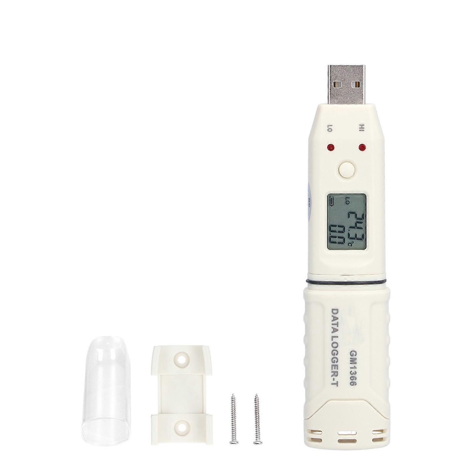 Advanced Temperature and Humidity Data Logger LCD Digital Recorder for Greenhouses and Warehouse Environment Monitoring Multicolor