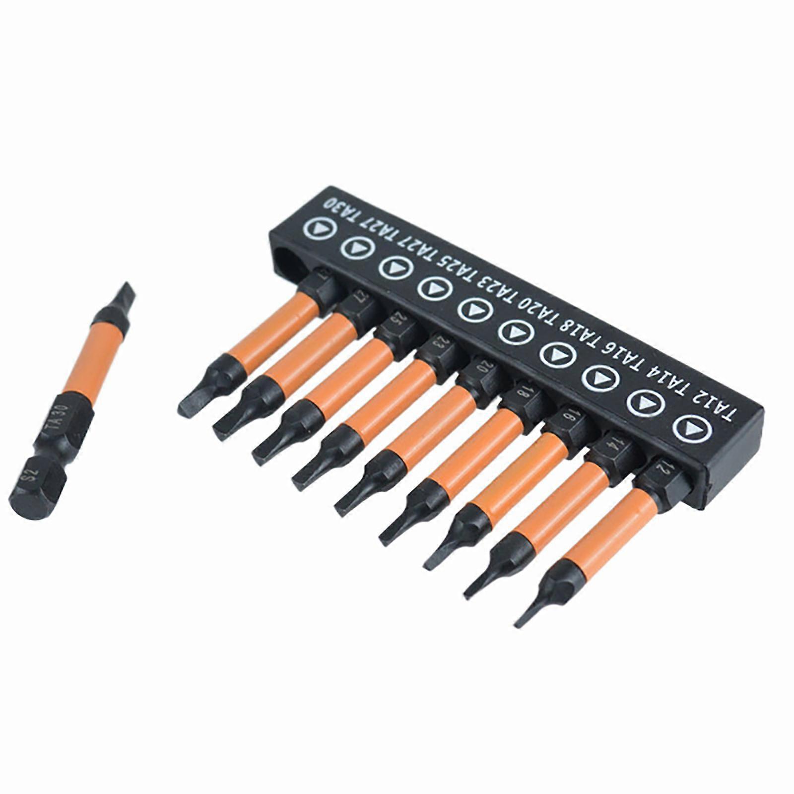 Stocking Stuffer Impact Hex Head Allens Wrenches Drill Bit Set Tool Steel Heavy Duty Impact Bit  Simple to Operate Multicolor