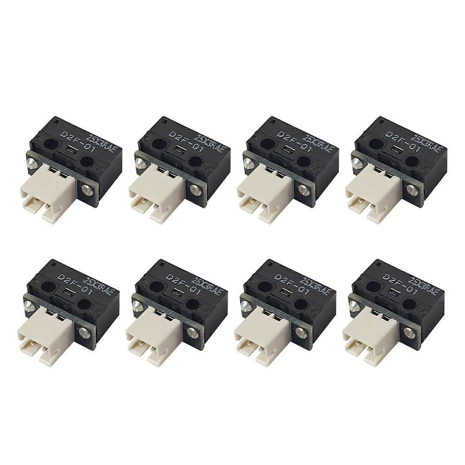 PH2.0 Connection D2F 01 Limit Switches ERCF V2 Endstop Easy Installation 8PCS for 3D Printing Enthusiasts and Developers Multicolor