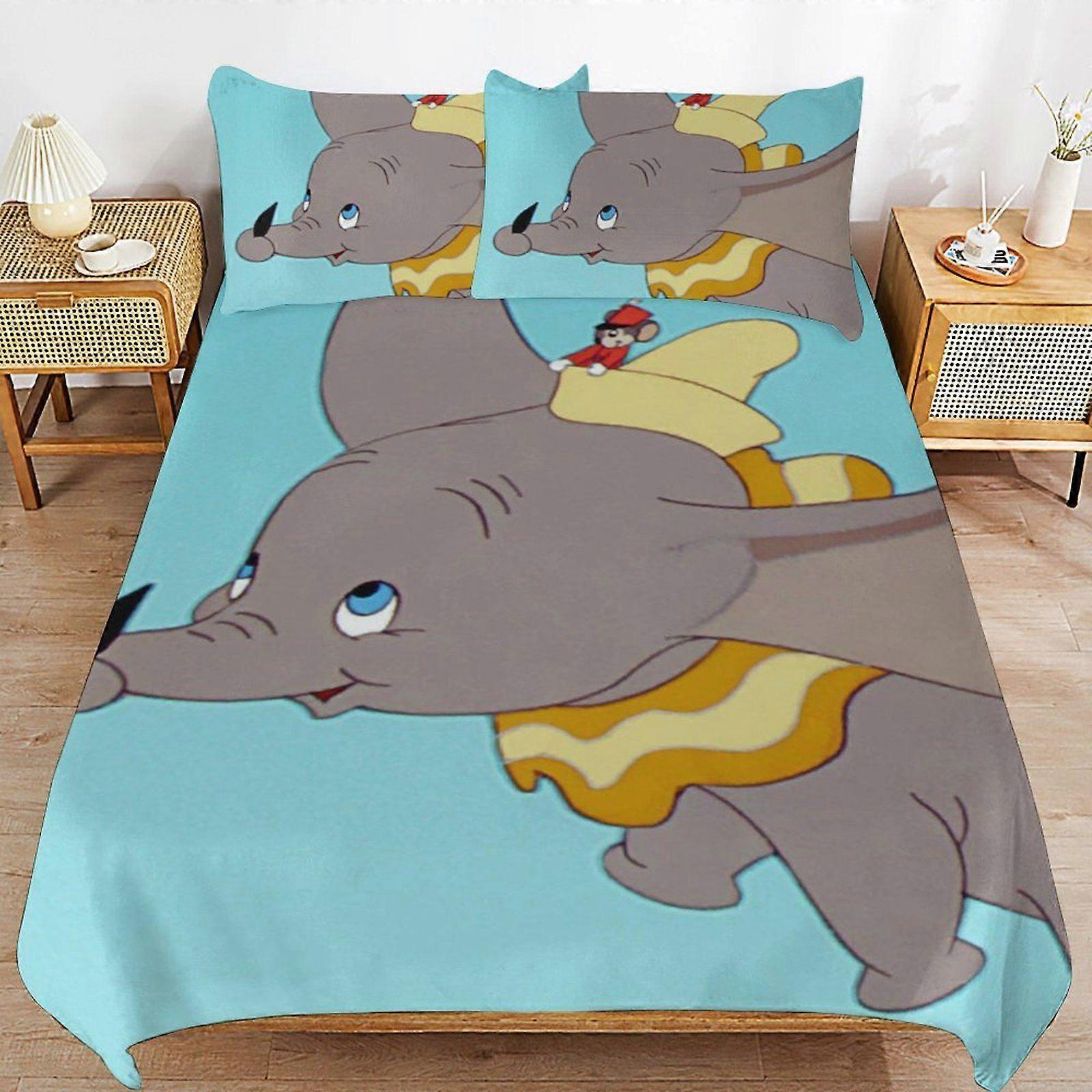 e158 Dumbo The Animated Series Ultra Durable Bedding Touch Machine Safe Comfort Thread Finish Duvet Cover Sets Rest Kit p158