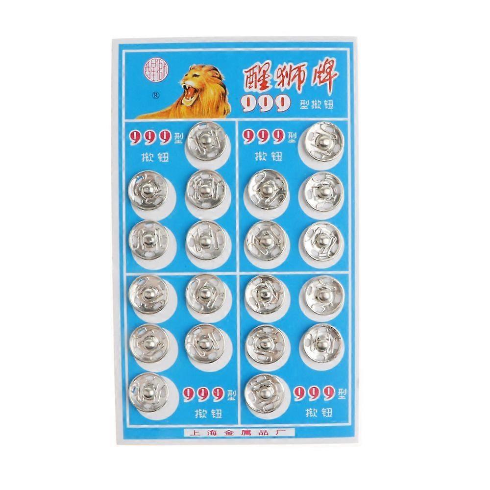 50 Pairs Sew On Press Snap Button Metallic Button DIY Sewing Craft 14mm