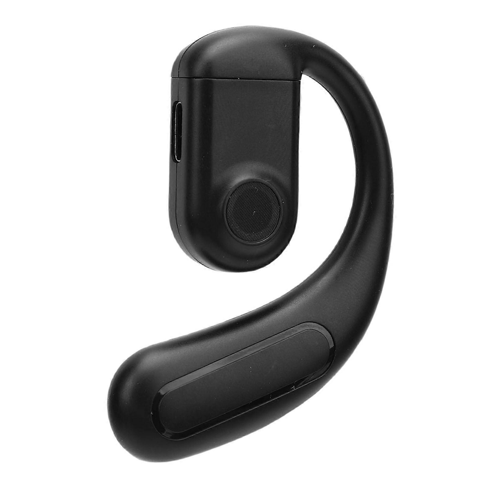 Single Earphone Earhaak Bluetooth 5.4 Low Latency For Video Calls Black