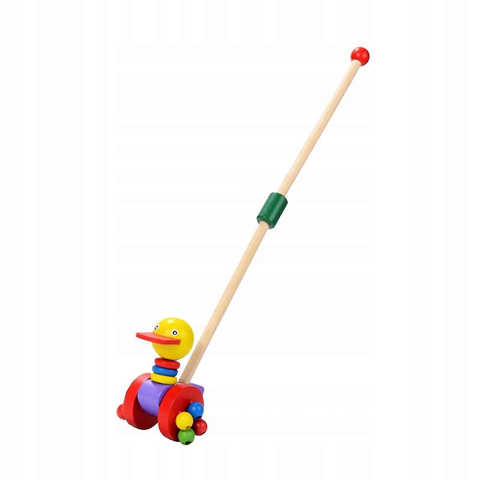 Push Along Walking Toys Wooden Push Along Duck B