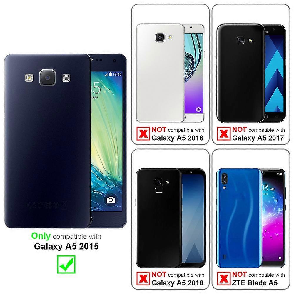 Samsung Galaxy A5 2015 Θήκη προστατευτική θήκη - σε τζιν εμφάνιση και λειτουργία βάσης