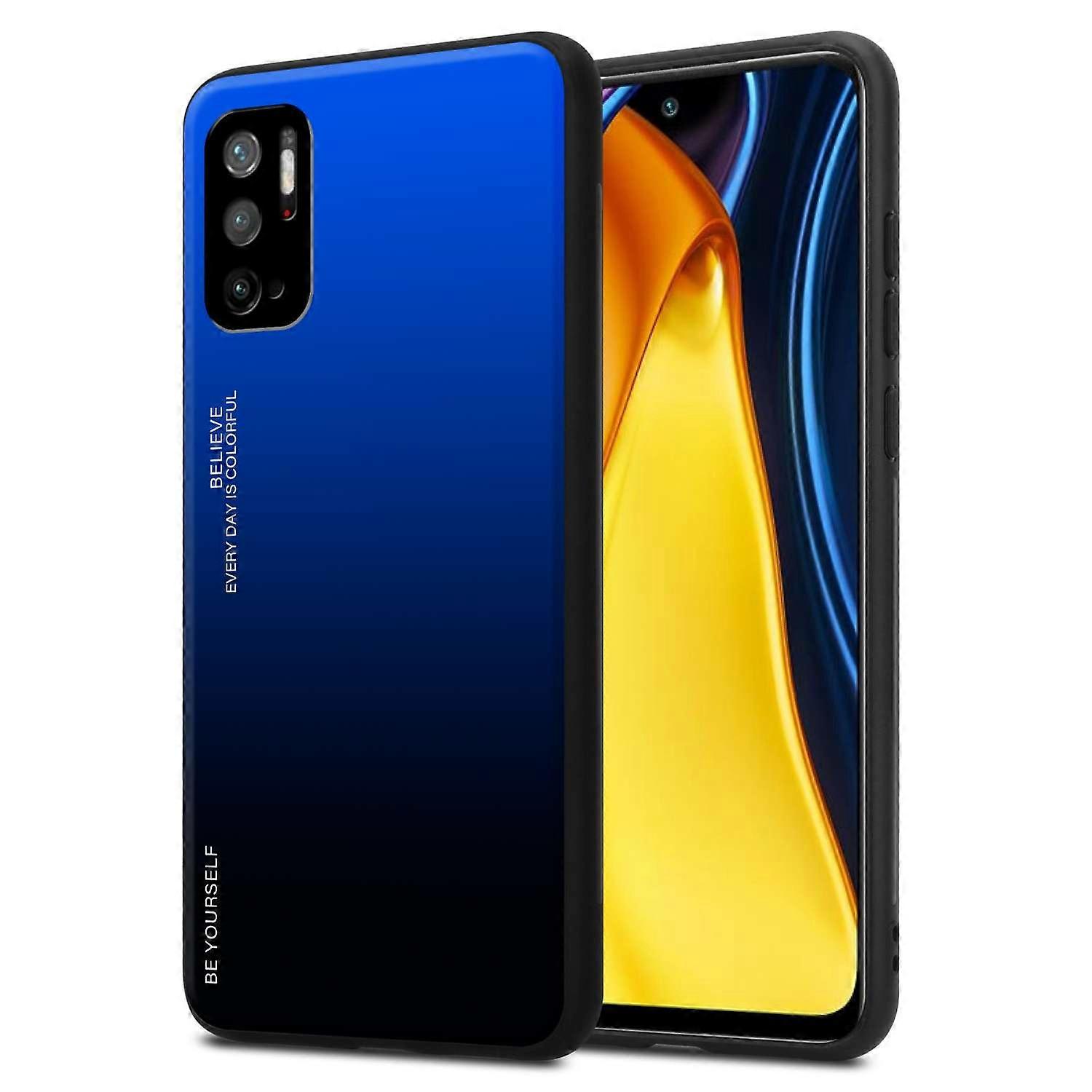 Θήκη Xiaomi RedMi NOTE 10 5G / POCO M3 PRO 5G TPU - Πίσω κάλυμμα με προστατευτικό γυαλί - Δίχρωμο
