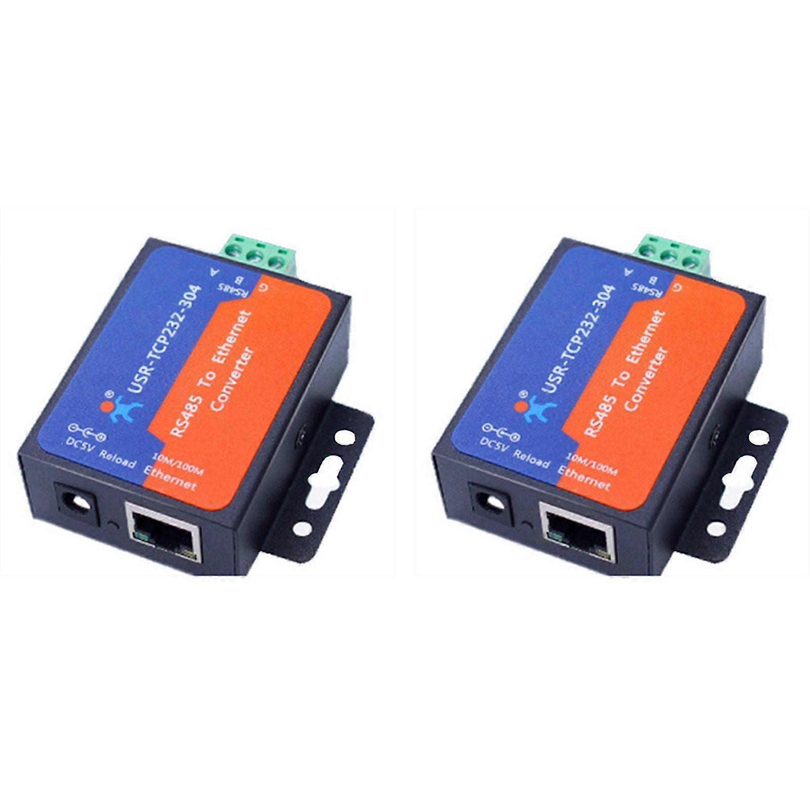 2X Modbus Serial Port RS485 to Ethernet Converter Server -TCP232-304 Data Transmission DHCP/DNS Supported