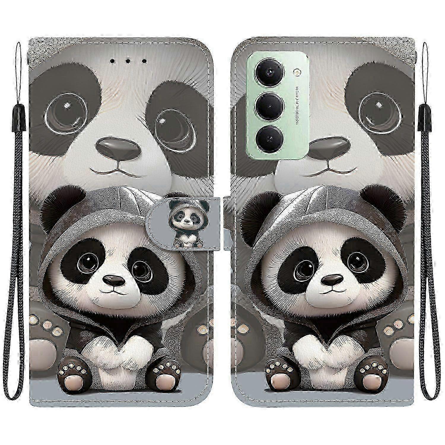 For Xiaomi Redmi 15/ Redmi 15 5G Wallet Case Pattern Printing Leather Stand Phone Cover with Strap