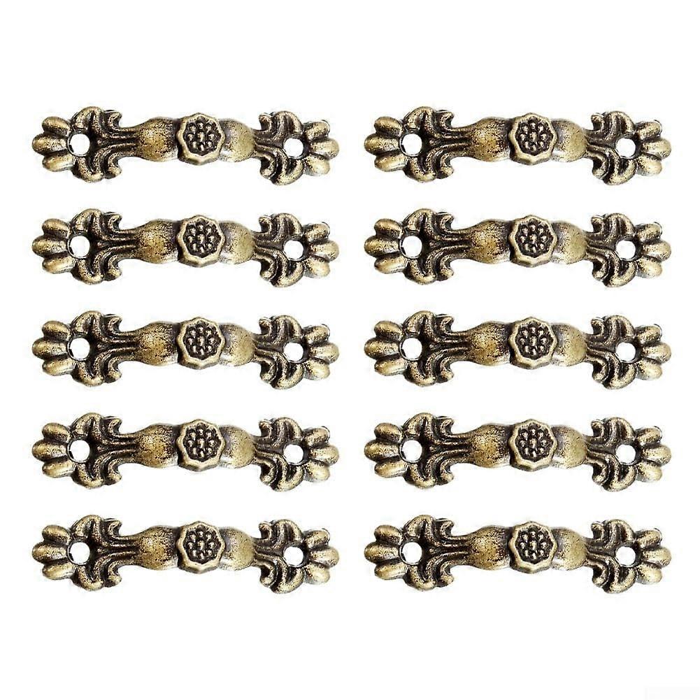 Antique Zinc Alloy Handle for Drawers 10Pack Cabinet and Wardrobe Hardware Vintage Style Drawer Pull