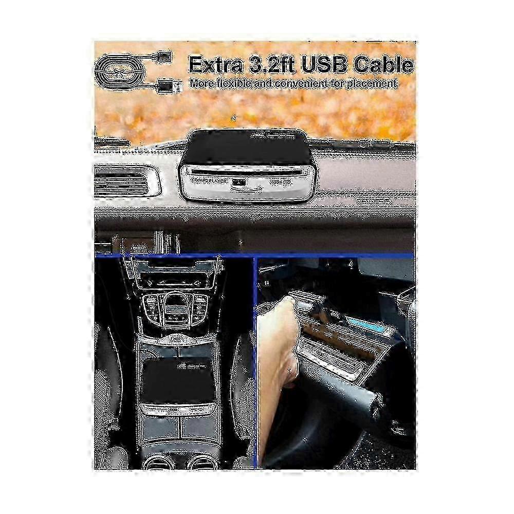 External Universal Cd Player For Car - Portable Cd Player, Plugs Into Car Usb Port, Laptop, Tv, , C 2025