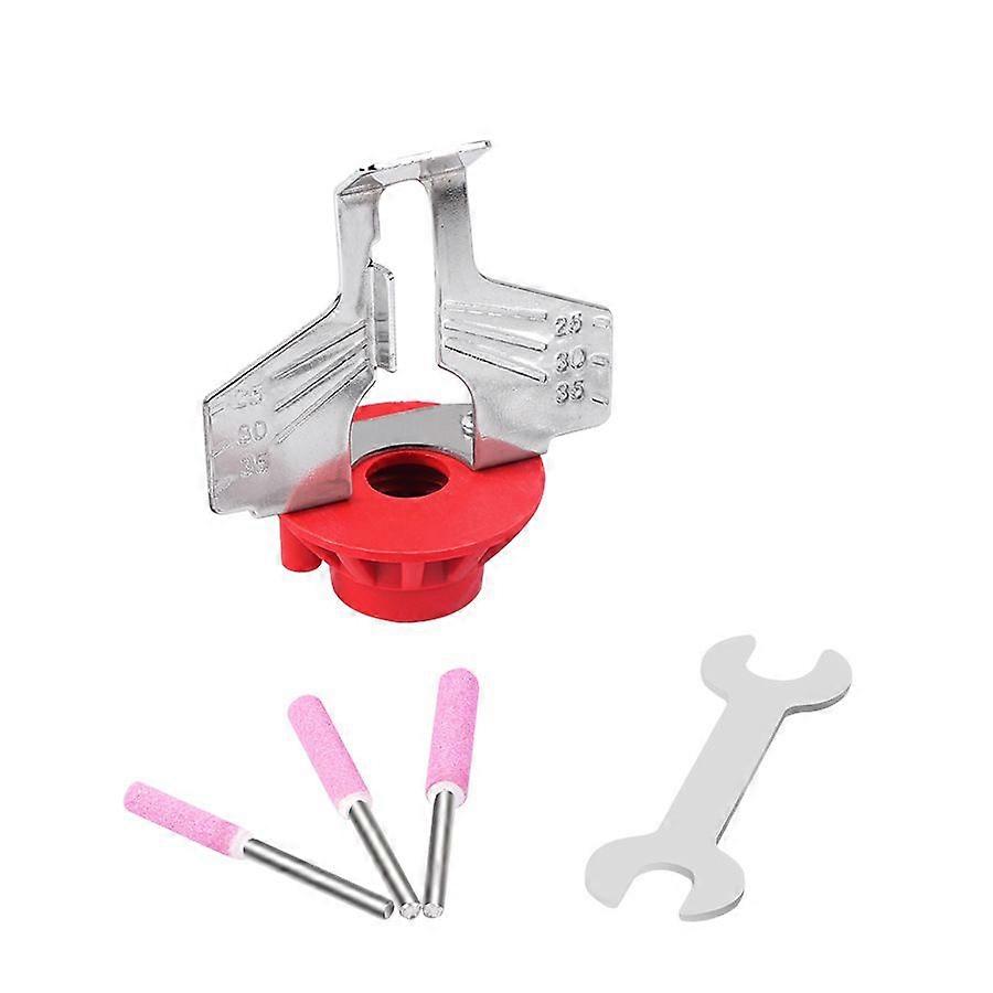 Chain Saw Sharpening Attachment Sharpener Guide Drill Adapter Power Tool Accesso1set-silver