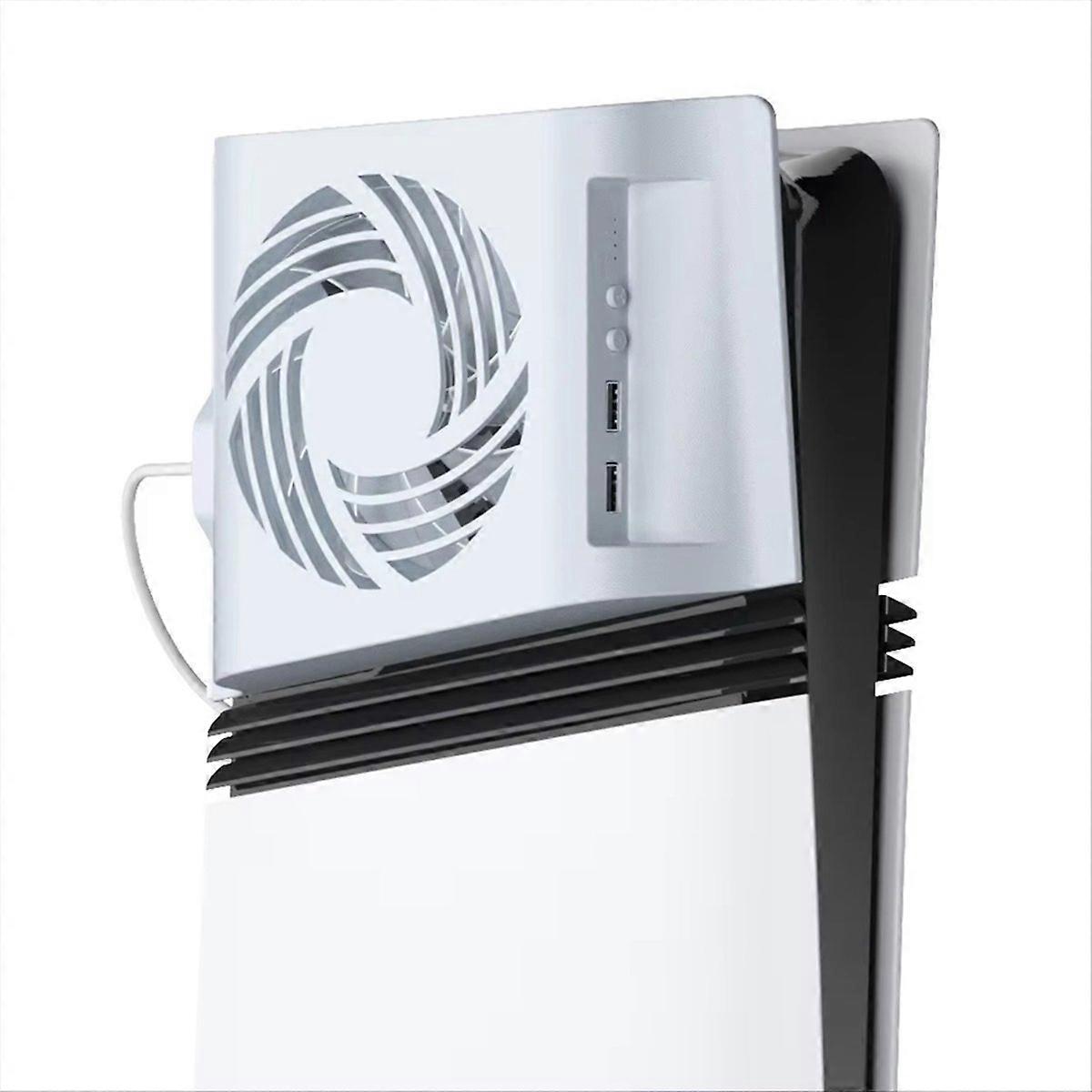 For Console RGB Temperature Sensing Side-Mounted Cooling Fan for Game Console Accessories