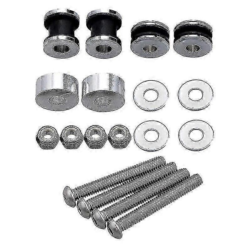 Sissy Bar Luggage Rack & Docking Kit with Mounting Hardware for 1984-2017 Softail FLSTC/FXST