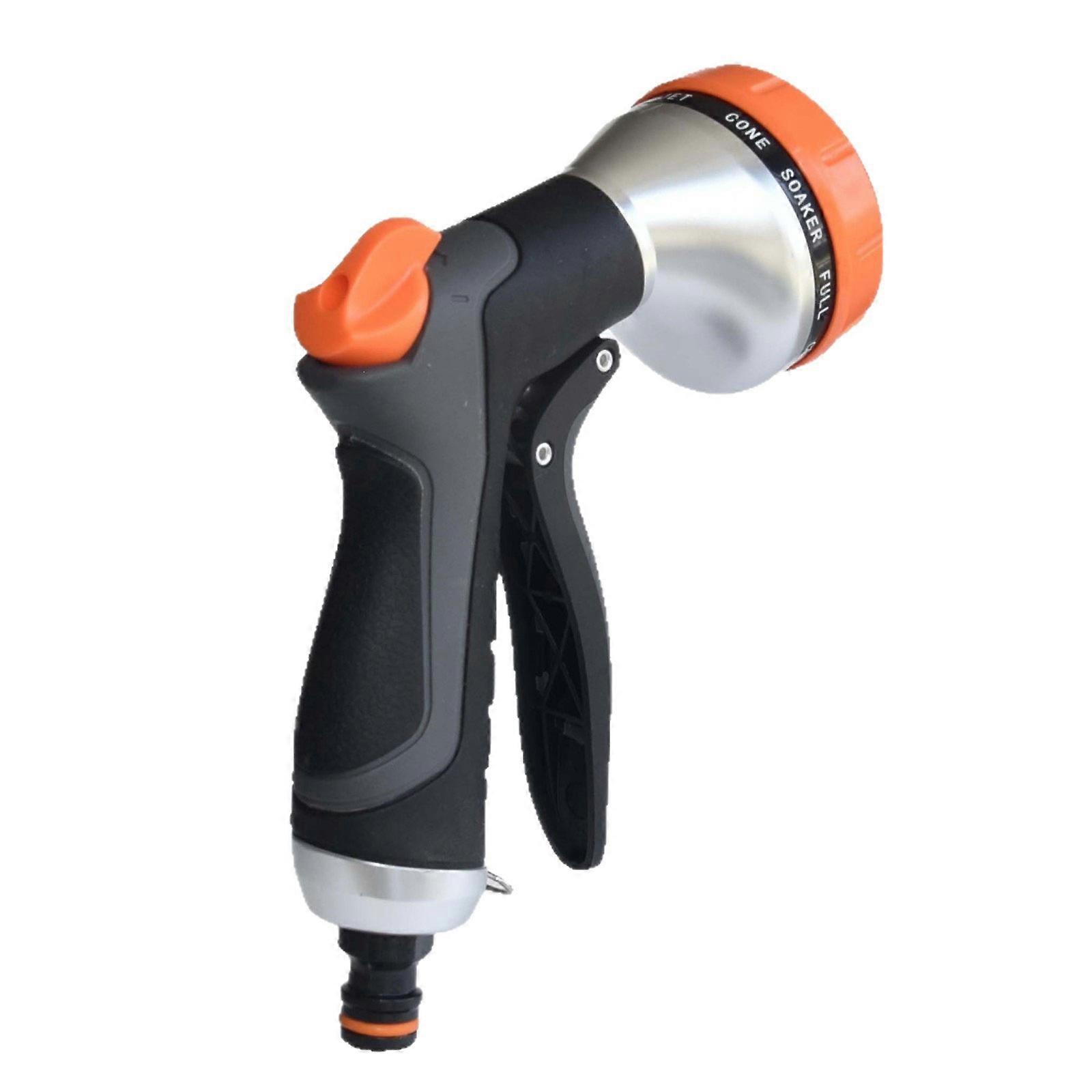 Adjustable Multiple Pattern Sprinkler Nozzle Heavy Duty ABS Construction Comfort Grip Design For Lawn And Farm Watering Multicolor