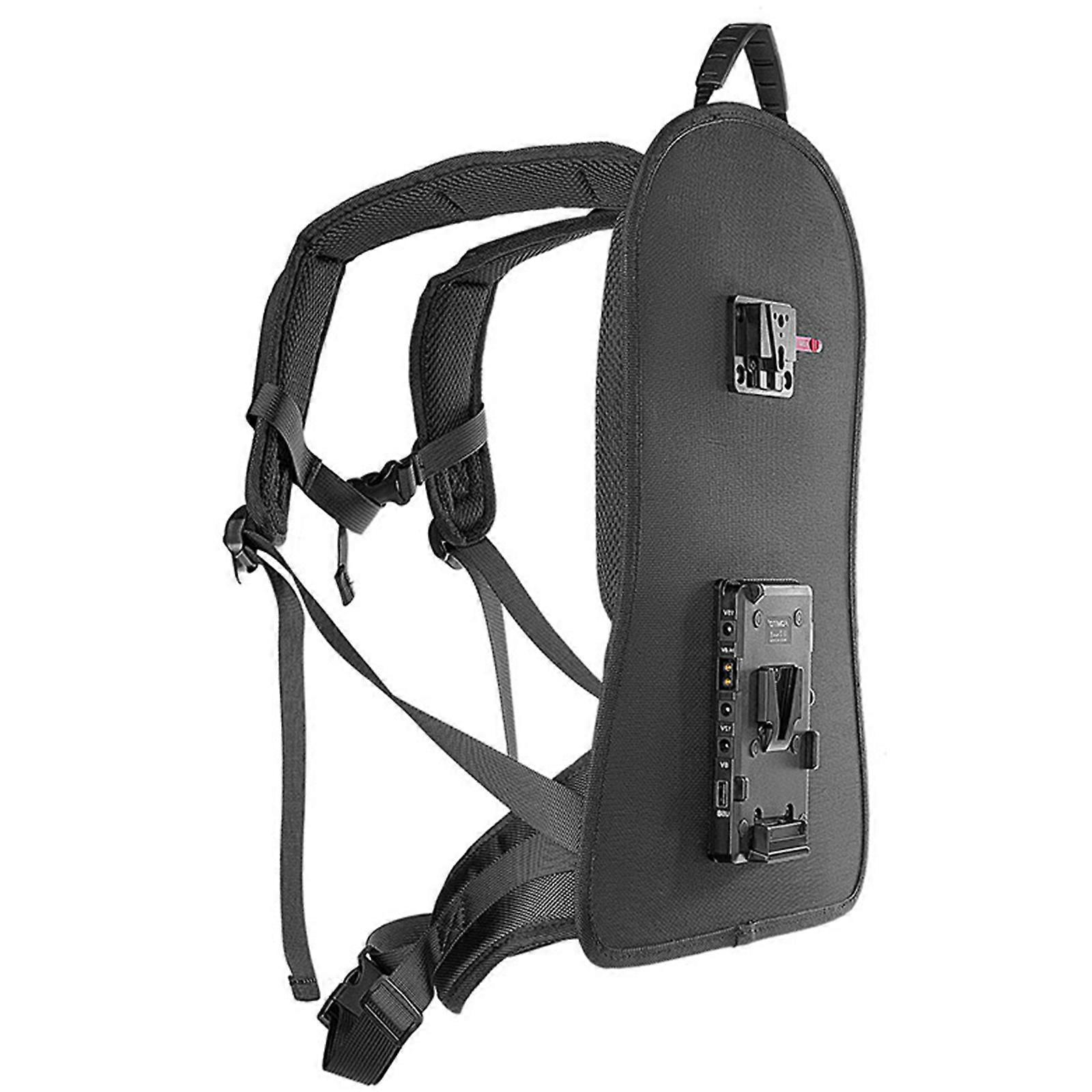 لوحة دعم البطارية V Lock لوحة تعليق على شكل حقيبة ظهر لتصوير الفيديو خفيف الوزن ومريح لوحة معلقة حمراء زاهية