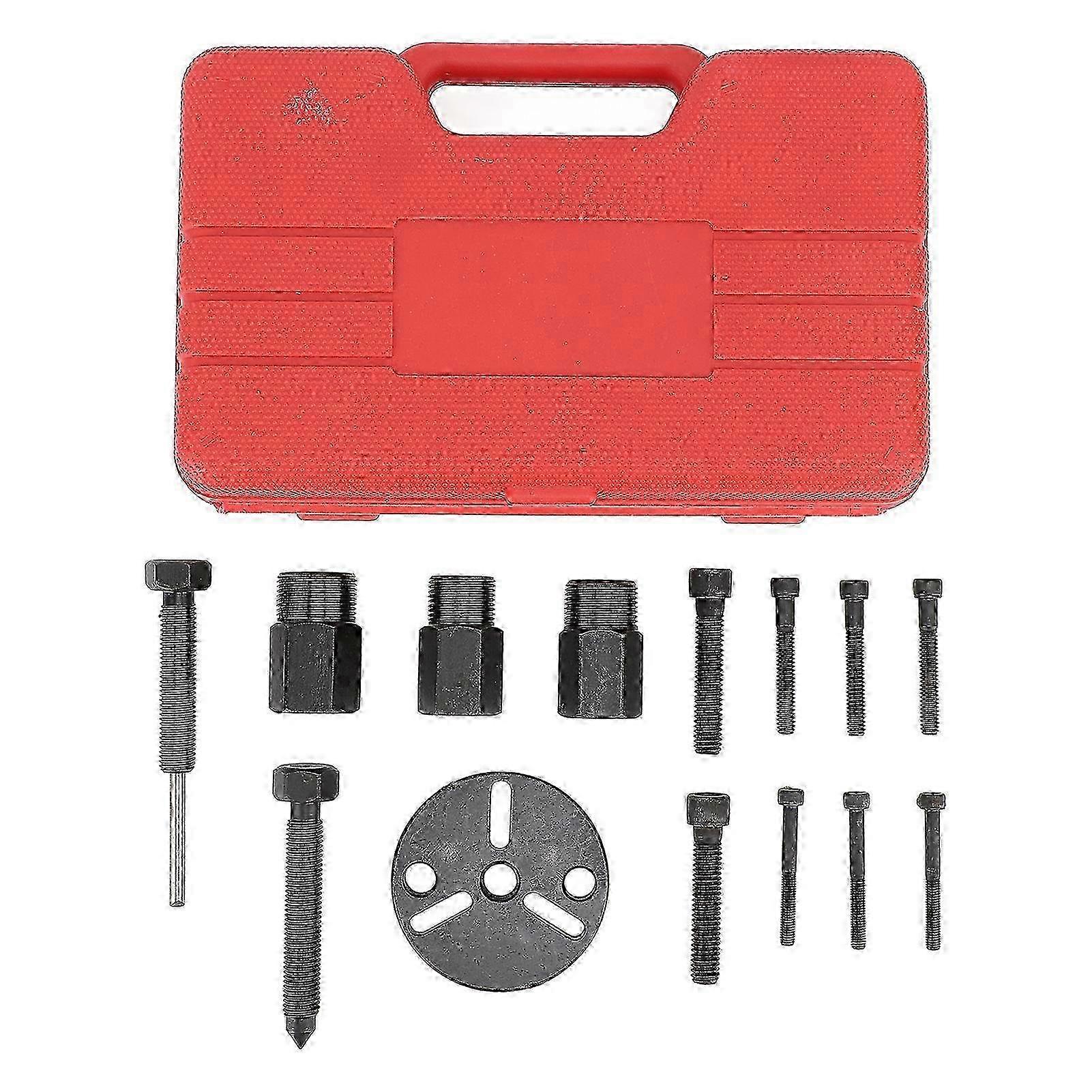 14Pcs AC Compressor Clutch Removal Kit Rust Proof Versatile AC Compressor Clutch Installer Puller for FS6 C171 6P 148 Compressor