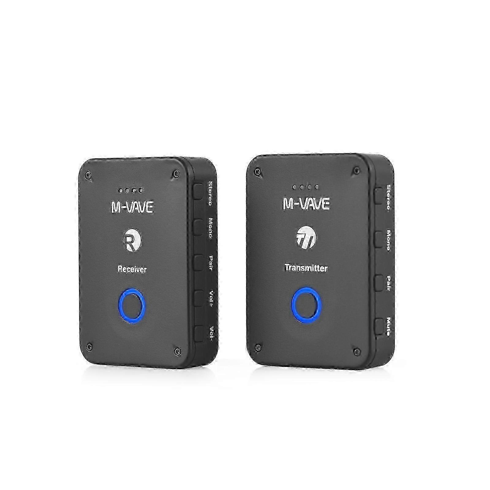 M-VAVE Wireless Earphone Monitor Transmission System Rechargeable 2.4GHz Transmitter and Receiver