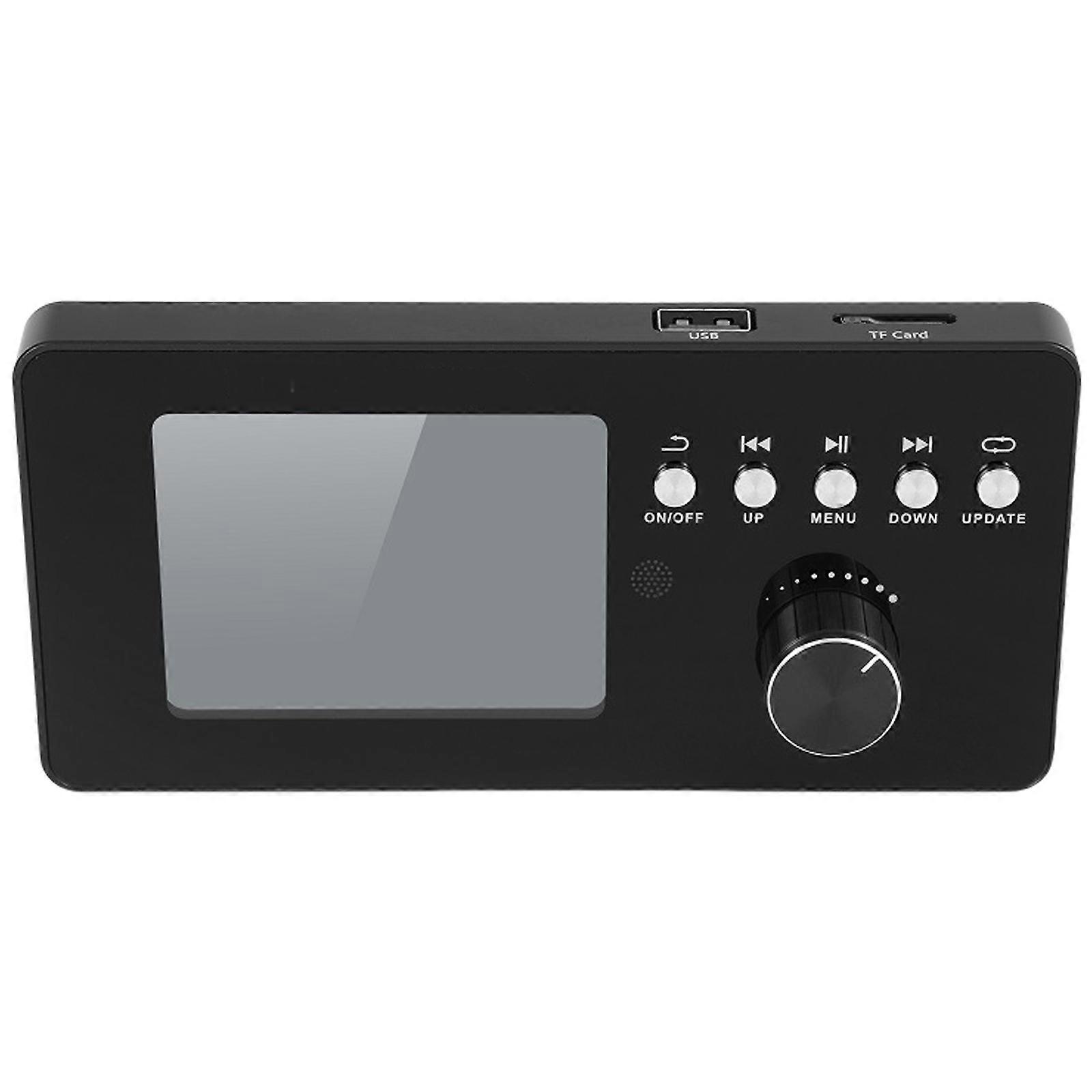 Bluetooth-compatible Decoders Board Wireless Bluetooth-compatible Decoding Module with Remote Control LCD Screen  Black