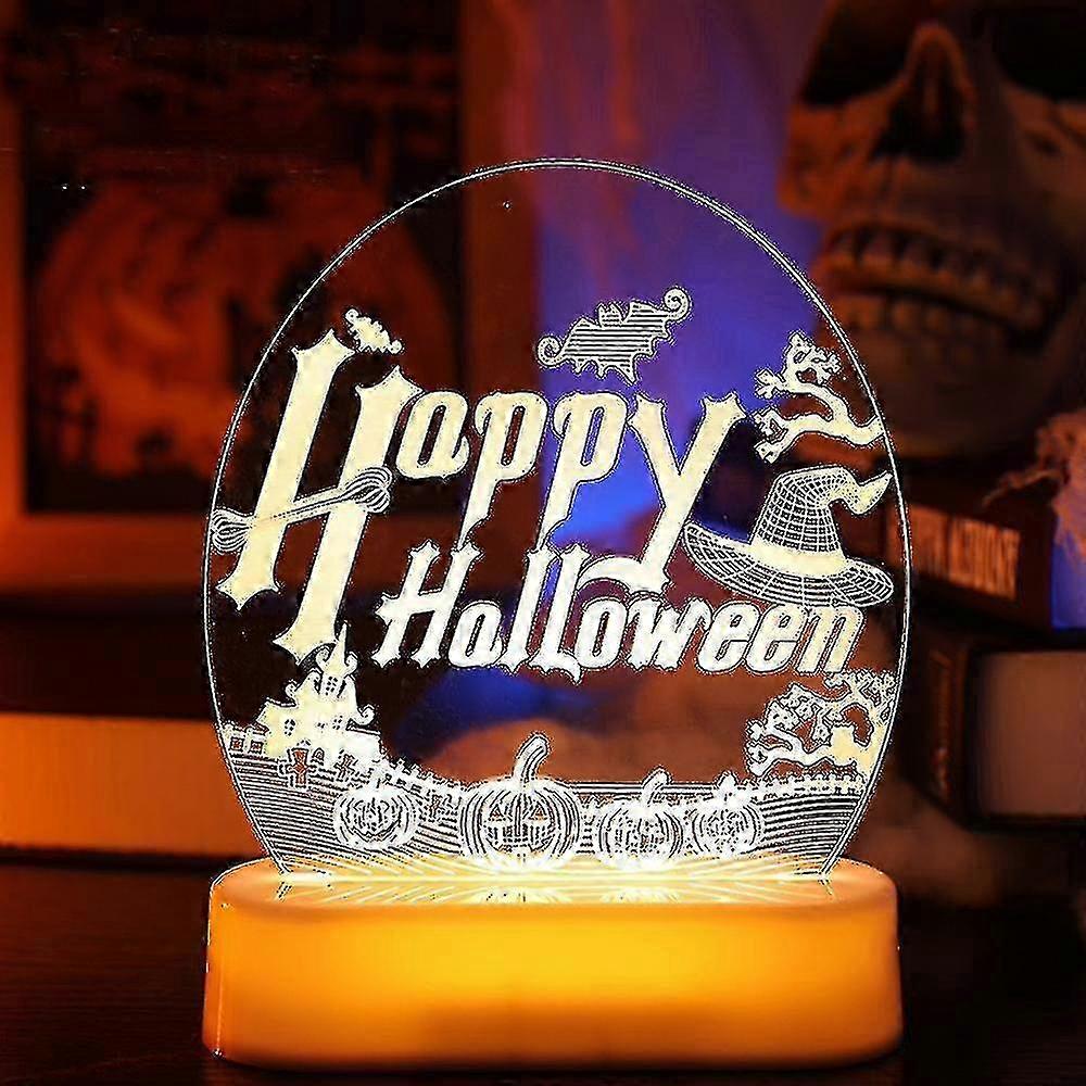 3D Halloween Night Light - Illusion Lamp for Party Decor